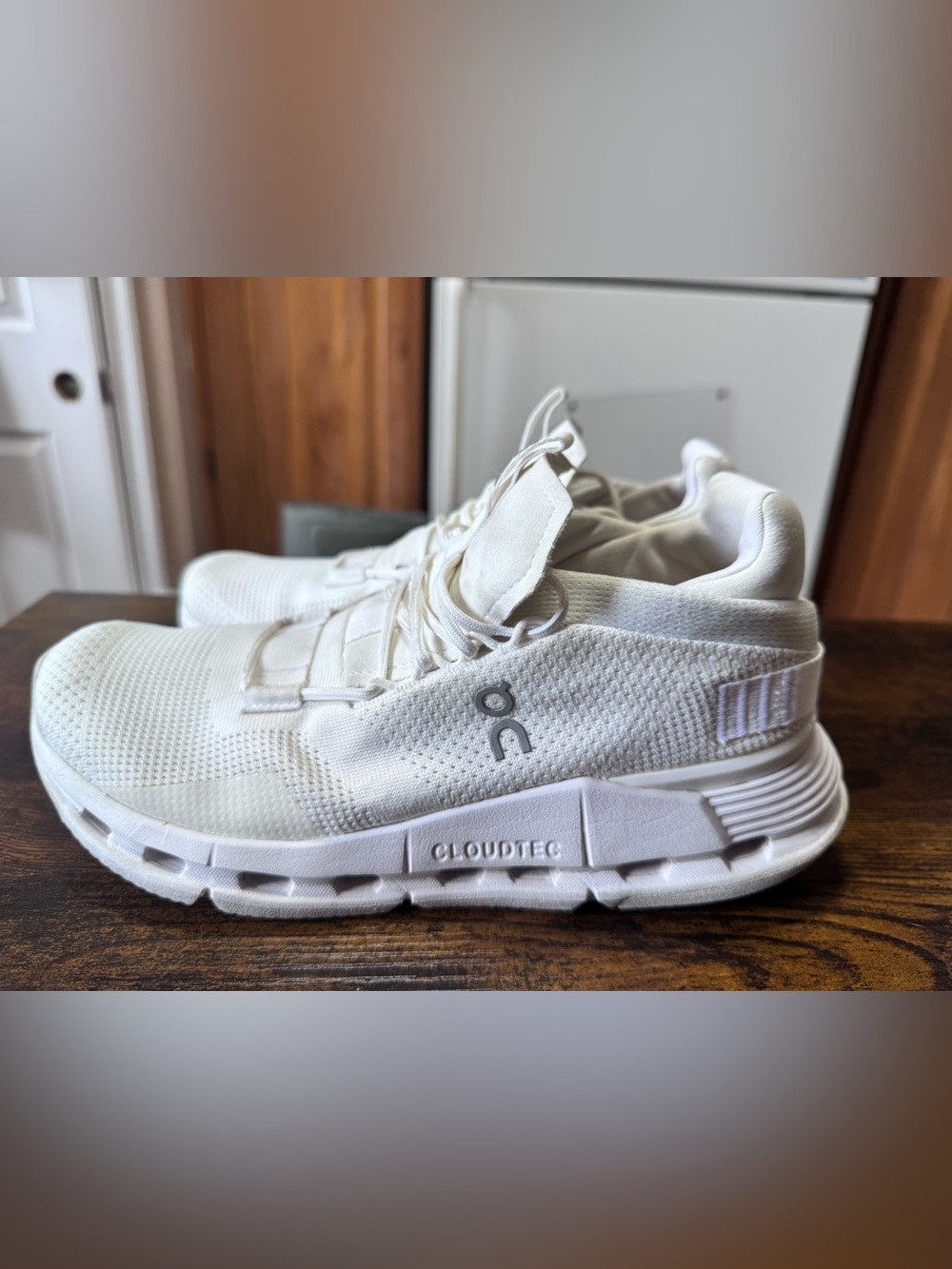 On Cloudnova "All White" Women's Running Shoes Sneakers Sz 8 Style 26.99115 - Picture 3 of 10